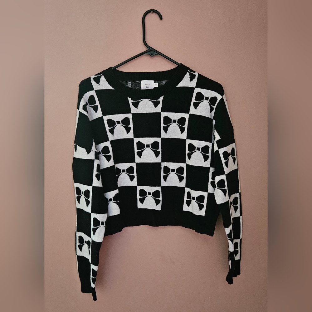 Luna Ivy Anthropologie Bow Sweater